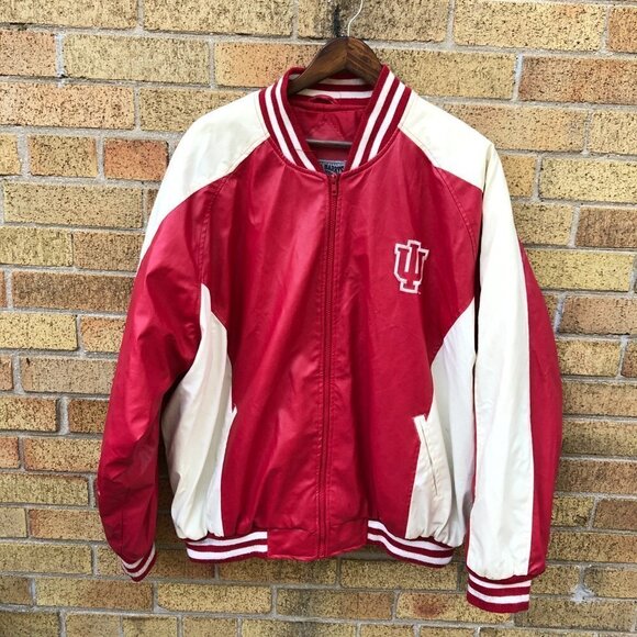 Vintage 1998 NCAA Steve & Barrys Indiana Hoosiers Varsity Jacket XXL - Picture 6 of 11